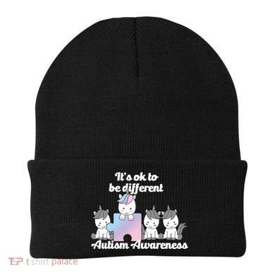 It's Ok To Be Different Autism Unicorn Puzzle Beanie