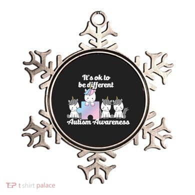 It's Ok To Be Different Autism Unicorn Puzzle Ornament