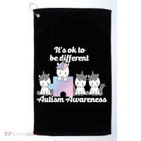 It's Ok To Be Different Autism Unicorn Puzzle Golf Towel thumb 0