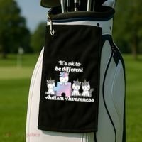 It's Ok To Be Different Autism Unicorn Puzzle Golf Towel thumb 2