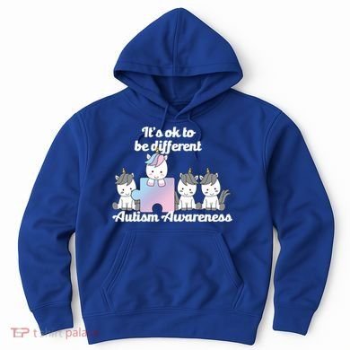 It's Ok To Be Different Autism Unicorn Puzzle Hoodie