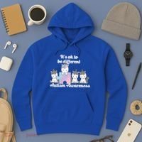 It's Ok To Be Different Autism Unicorn Puzzle Hoodie thumb 3