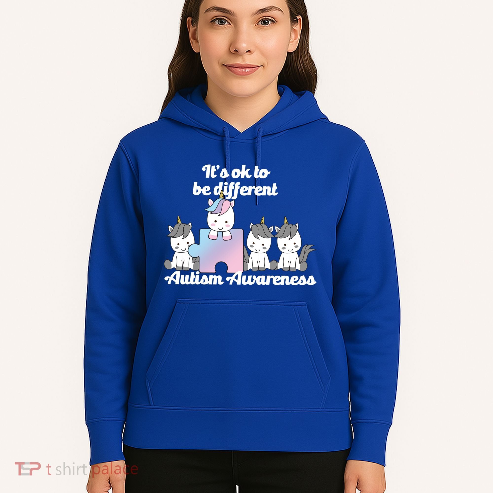 It's Ok To Be Different Autism Unicorn Puzzle Hoodie