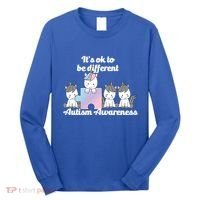 It's Ok To Be Different Autism Unicorn Puzzle Long Sleeve Shirt thumb 0