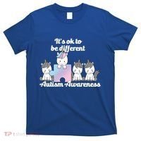 It's Ok To Be Different Autism Unicorn Puzzle T-Shirt thumb 0