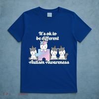 It's Ok To Be Different Autism Unicorn Puzzle T-Shirt thumb 5