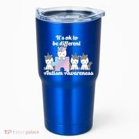 It's Ok To Be Different Autism Unicorn Puzzle Tumbler thumb 0