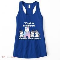 It's Ok To Be Different Autism Unicorn Puzzle Women's Tank Top thumb 0