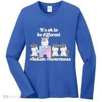 It's Ok To Be Different Autism Unicorn Puzzle Women's Long Sleeve Shirt thumb 0
