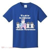 It's Ok To Be Different Autism Unicorn Puzzle Kids T-Shirt thumb 0