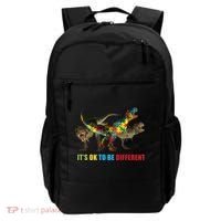 It's Ok To Be Different Dinosaur Autism Awareness Backpack thumb 0
