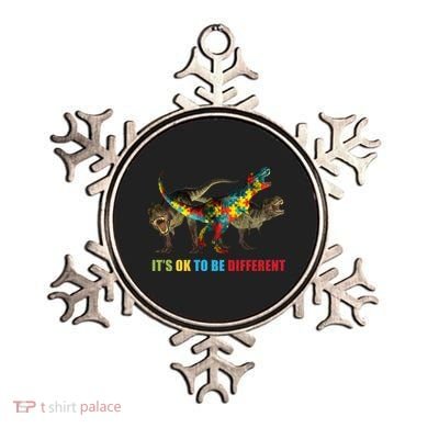 It's Ok To Be Different Dinosaur Autism Awareness Ornament