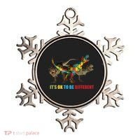 It's Ok To Be Different Dinosaur Autism Awareness Ornament thumb 0
