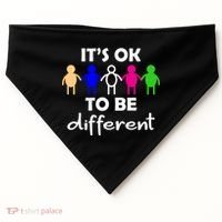 It's Ok To Be Different Equality USA-Made Doggie Bandana thumb 0