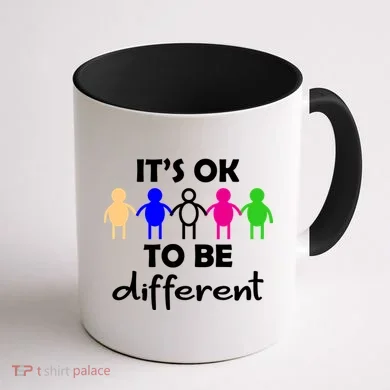 It's Ok To Be Different Equality Coffee Mug back