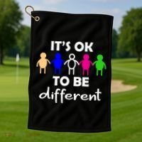 It's Ok To Be Different Equality Golf Towel thumb 1