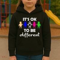 It's Ok To Be Different Equality Kids Hoodie thumb 3