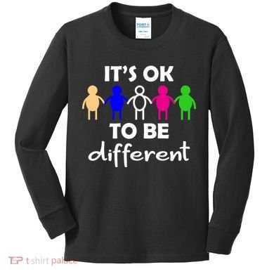 It's Ok To Be Different Equality Kids Long Sleeve Shirt