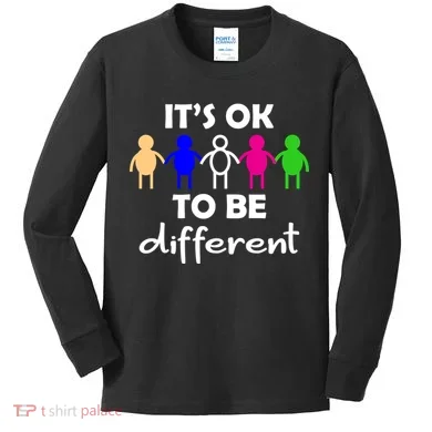 It's Ok To Be Different Equality Kids Long Sleeve Shirt