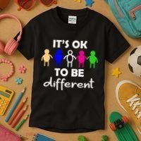 It's Ok To Be Different Equality Kids T-Shirt thumb 3