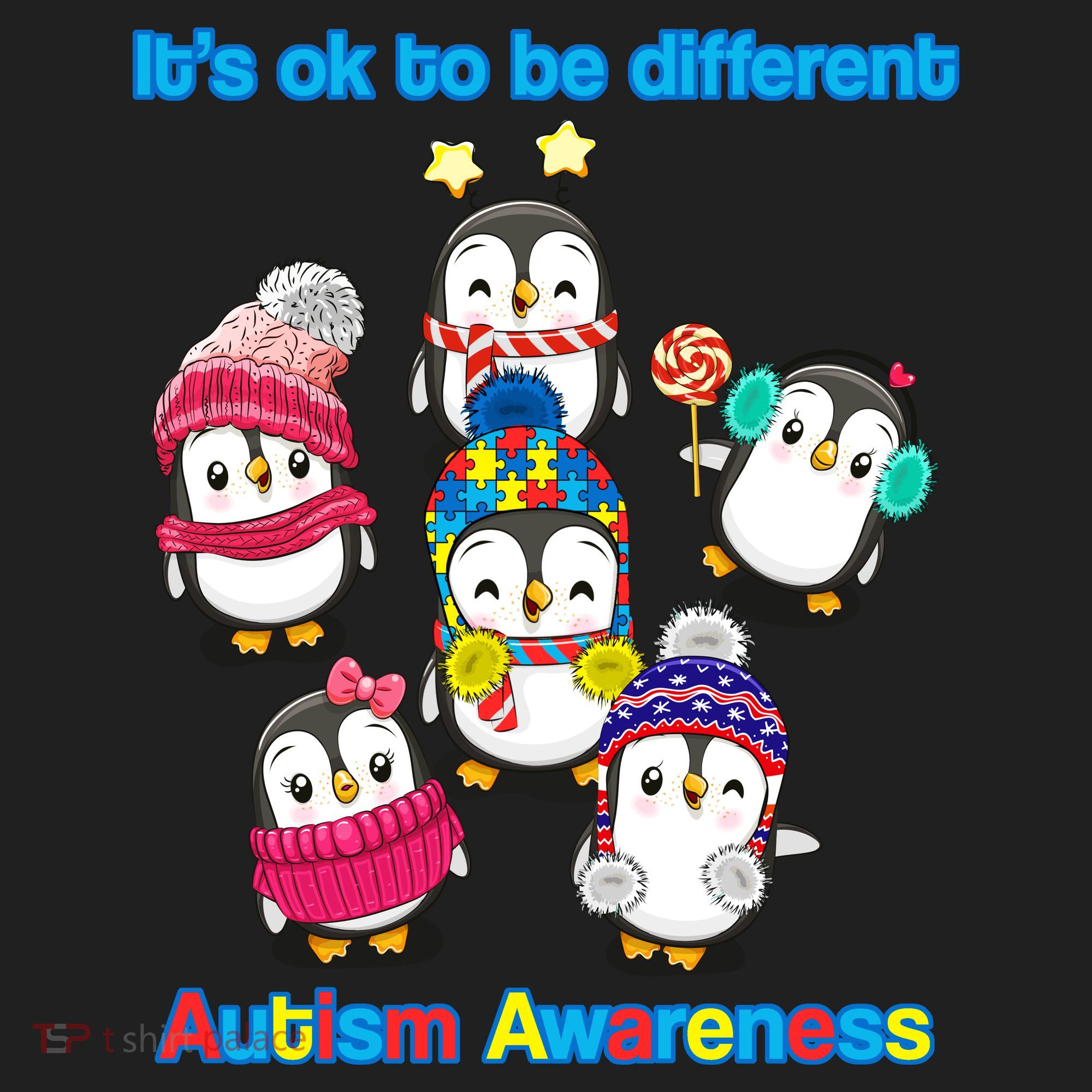It's Ok To Be Different Penguins Autism Tumbler