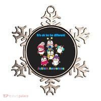 It's Ok To Be Different Penguins Autism Ornament thumb 0