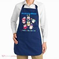 It's Ok To Be Different Penguins Autism Apron thumb 2
