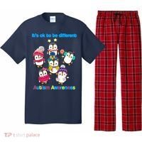 It's Ok To Be Different Penguins Autism Pajama Set thumb 0