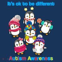 It's Ok To Be Different Penguins Autism Mousepad thumb 1
