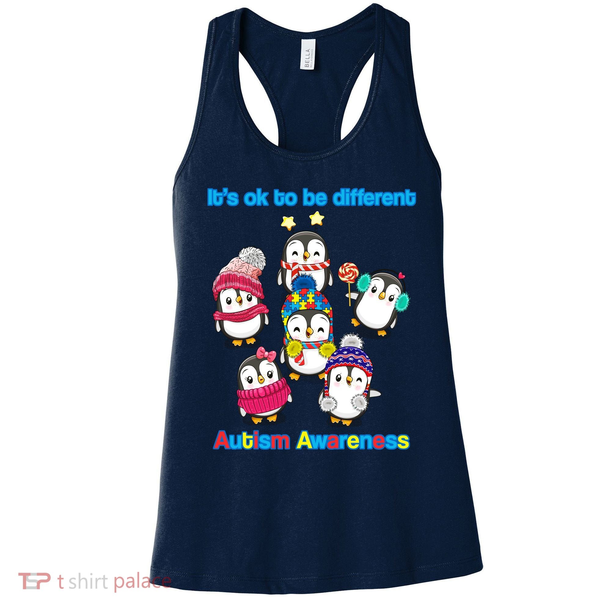 It's Ok To Be Different Penguins Autism Women's Tank Top