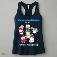 It's Ok To Be Different Penguins Autism Women's Tank Top thumb 3
