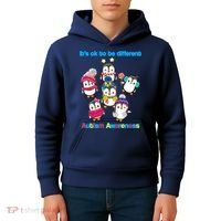 It's Ok To Be Different Penguins Autism Kids Hoodie thumb 4