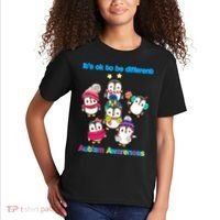 It's Ok To Be Different Penguins Autism Kids T-Shirt thumb 2