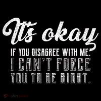 It's Okay Disagree With Me Funny Meme Women's Hoodie thumb 2