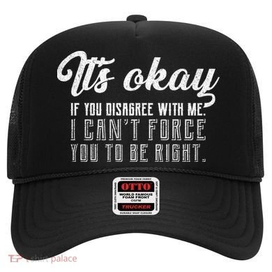 It's Okay Disagree With Me Funny Meme Hat
