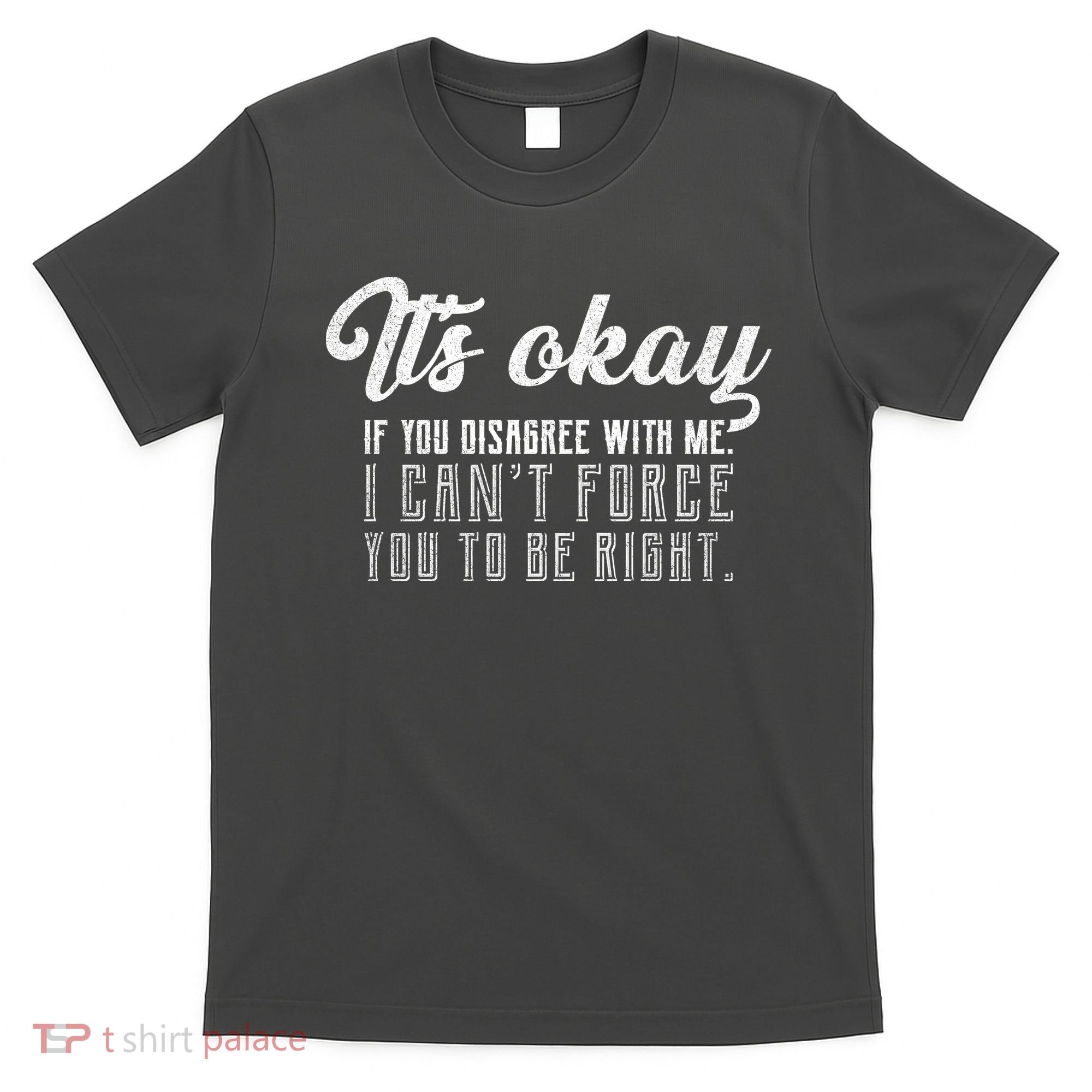 It's Okay Disagree With Me Funny Meme T-Shirt