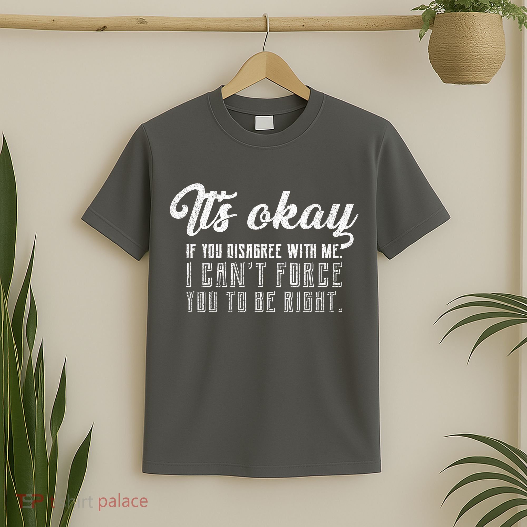 It's Okay Disagree With Me Funny Meme T-Shirt