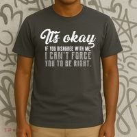 It's Okay Disagree With Me Funny Meme T-Shirt thumb 3