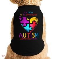 It's Okay To Be Different Autism Awareness Month Doggie Tank thumb 0