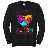 It's Okay To Be Different Autism Awareness Month Sweatshirt thumb 0