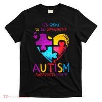 It's Okay To Be Different Autism Awareness Month T-Shirt thumb 0
