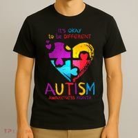 It's Okay To Be Different Autism Awareness Month T-Shirt thumb 3
