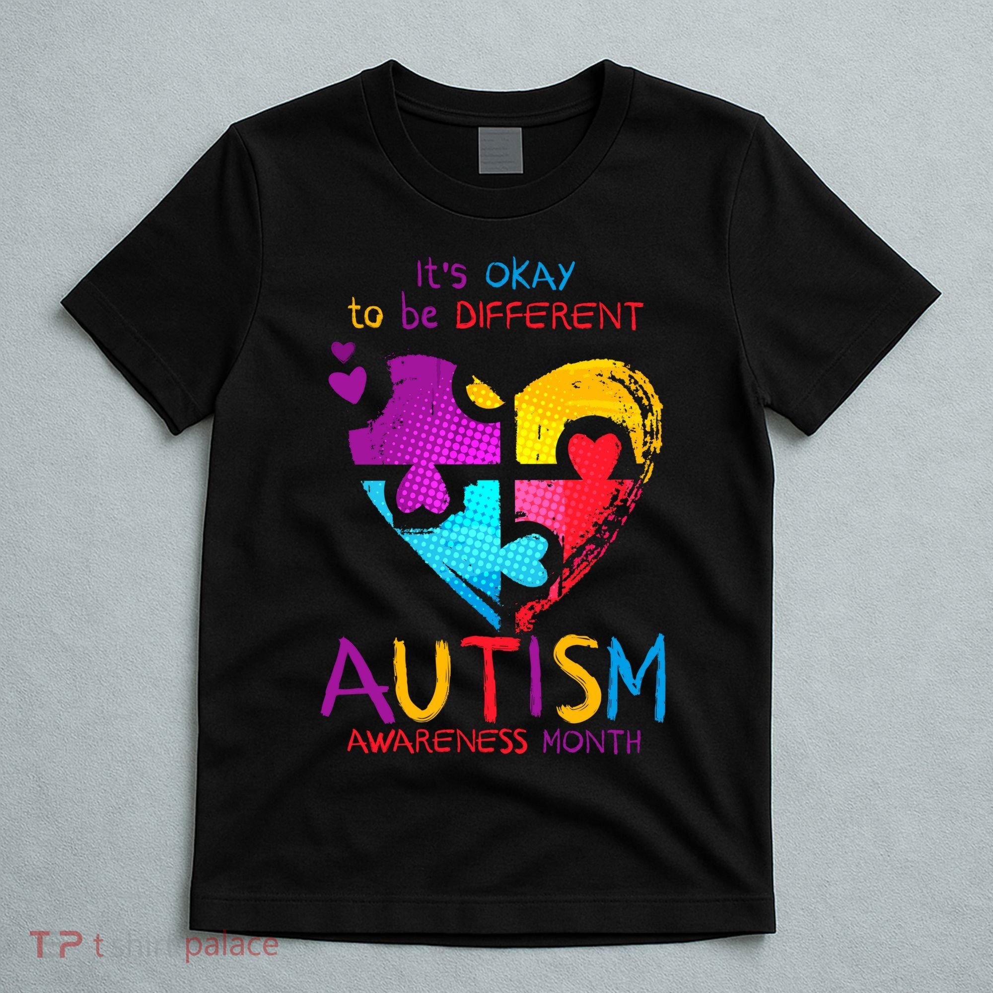 It's Okay To Be Different Autism Awareness Month T-Shirt