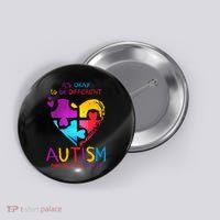 It's Okay To Be Different Autism Awareness Month Button thumb 0