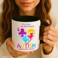 It's Okay To Be Different Autism Awareness Month Coffee Mug thumb 3