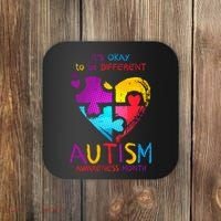 It's Okay To Be Different Autism Awareness Month Coaster thumb 0