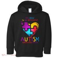 It's Okay To Be Different Autism Awareness Month Toddler Hoodie thumb 0