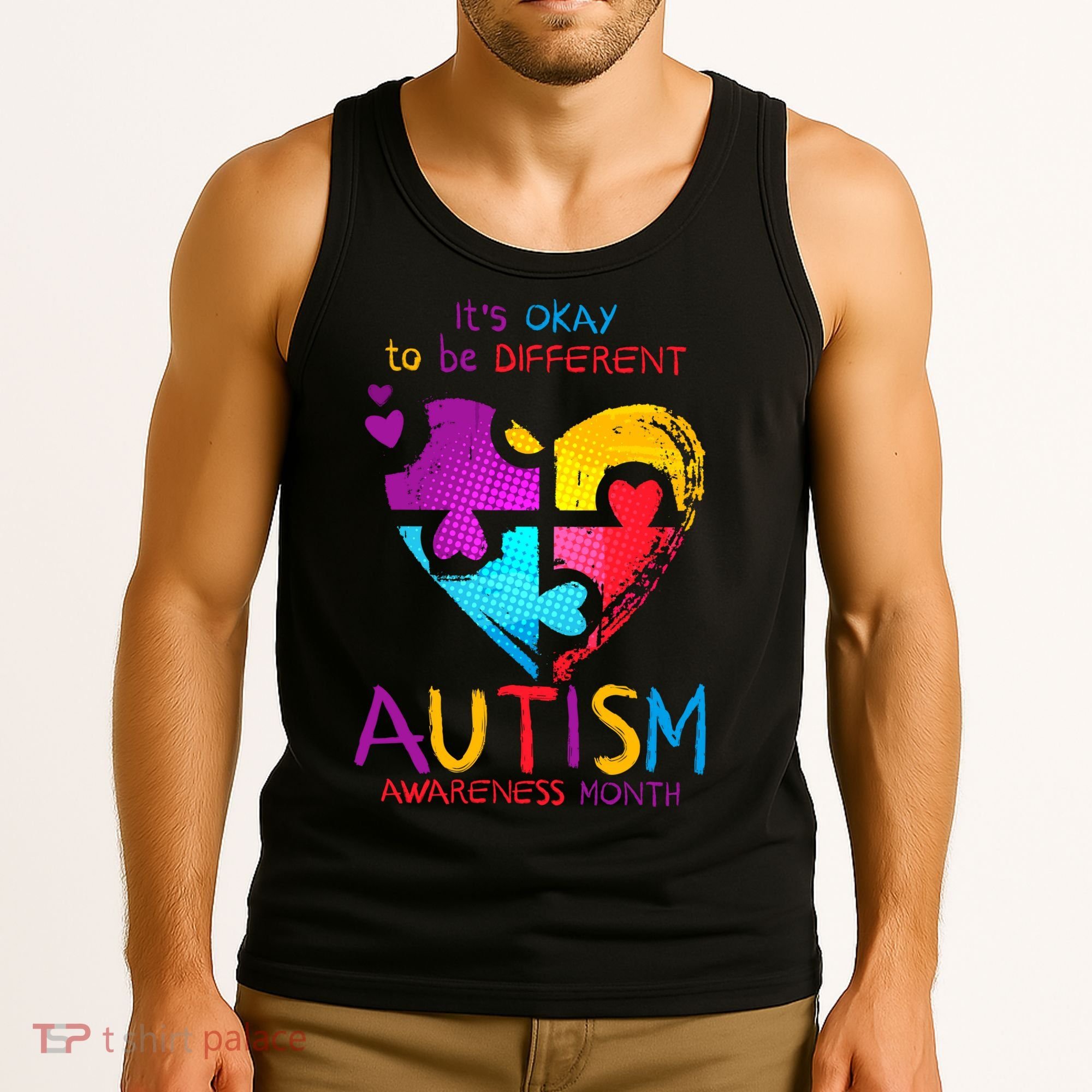 It's Okay To Be Different Autism Awareness Month Tank Top