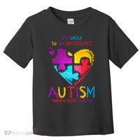 It's Okay To Be Different Autism Awareness Month Toddler T-Shirt thumb 0