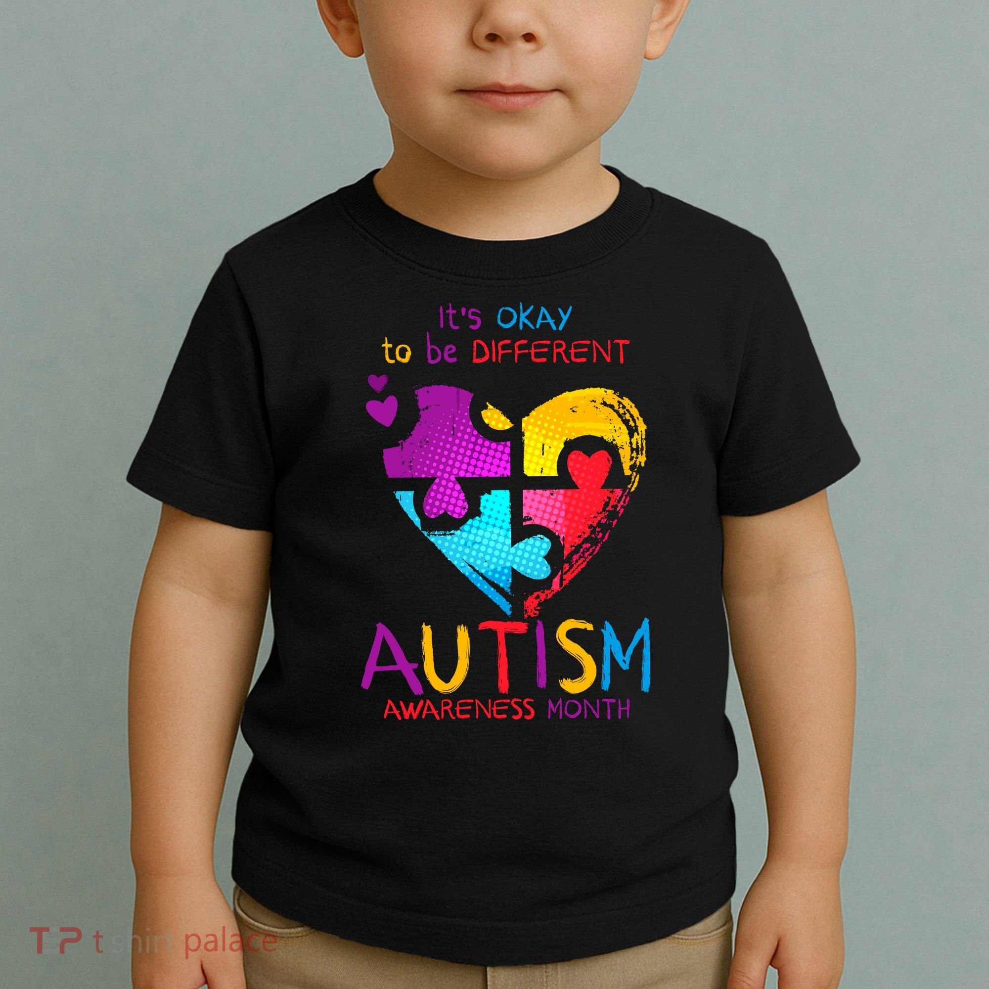 It's Okay To Be Different Autism Awareness Month Toddler T-Shirt